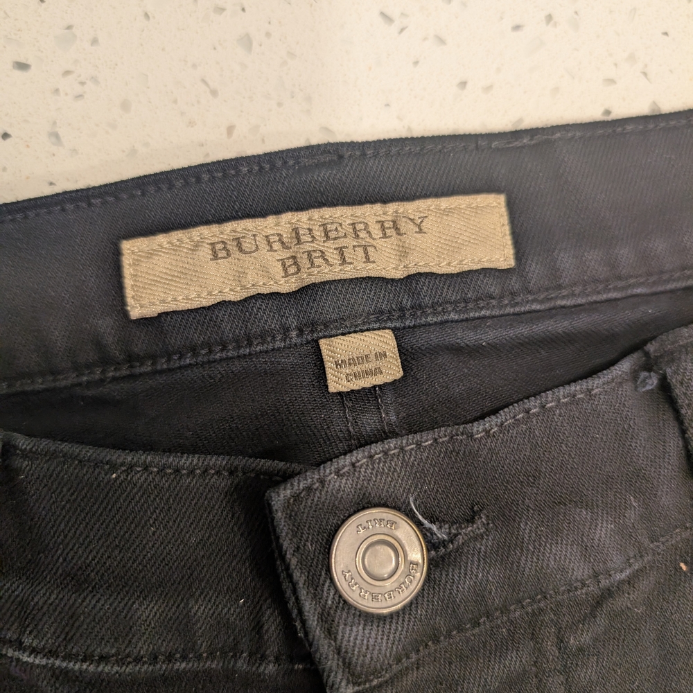 Burberry Brit Black Denim Pants